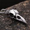304 Stainless Steel Bird Skull Necklace Vintage Viking Crow Necklace  for Men and Women