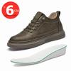Новые мужские кроссовки для увеличения роста 6 см, повседневные мужские кроссовки для увеличения роста из натуральной коровьей кожи, дизайнерская обувь для отдыха, увеличивающая рост, высокие туфли