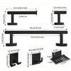Набор вешалок для полотенец из нержавеющей стали, держатель для туалетной бумаги, крючок для одежды и головных уборов, черный неперфорированный крючок, мыльница для ванной комнаты
