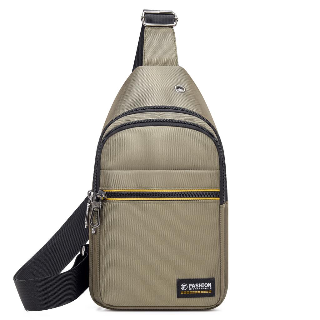 Нагрудная сумка, модная новая однотонная мужская нагрудная сумка, уличная повседневная модная сумка через плечо на одно плечо