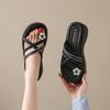 Fashion Women's Summer Fashion Open-Toe Butterfly-Knot Platform Slippers Casual Thick Bottom Beach Slides for Ladies
