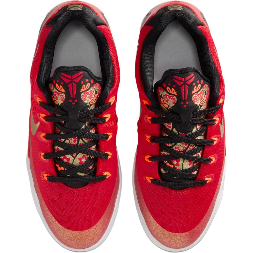 Nike Kobe 9 Rebound Дышащая поддержка Низкие Детские Баскетбольные Кроссовки Университетский Красный Унисекс IM9569-600