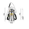 Pulvérisateur Jardin à Pression en INOX avec Manomètre 6L à Dos Spray Jet Réglable pour Jardin Nettoyage Sol Brumisateur Végétaux