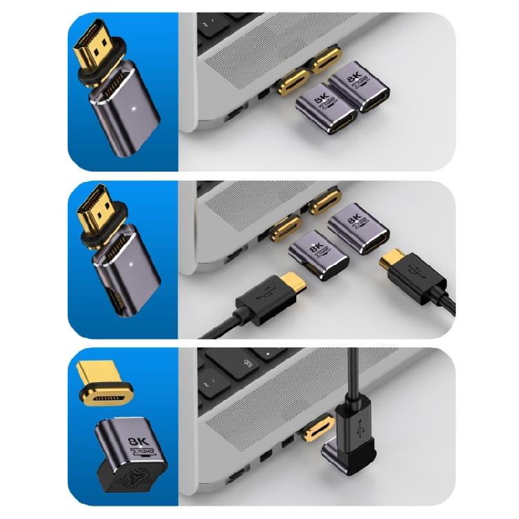 Магнитный адаптер разных размеров, поддержка UHD2.1 8K60Hz 4K120Hz 8K, магнитный адаптер