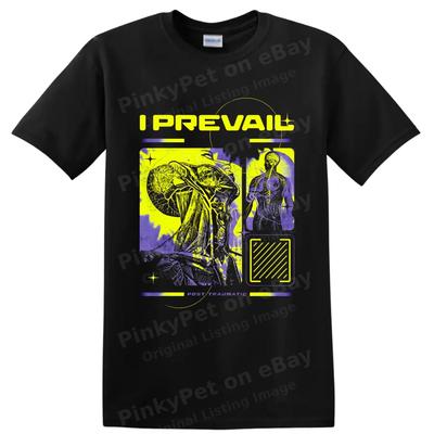 I Prevail Метал-группа Футболка Неоновый Желтый Фиолетовый Анатомическое Искусство Графика Унисекс Футболка