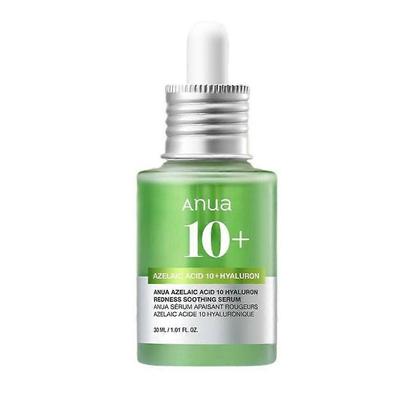 (1 шт)Сыворотка Anua с азелаиновой кислотой 10% и гиалуроновой кислотой для успокоения покраснений, Сыворотка для лица для проблемной и чувствительной кожи