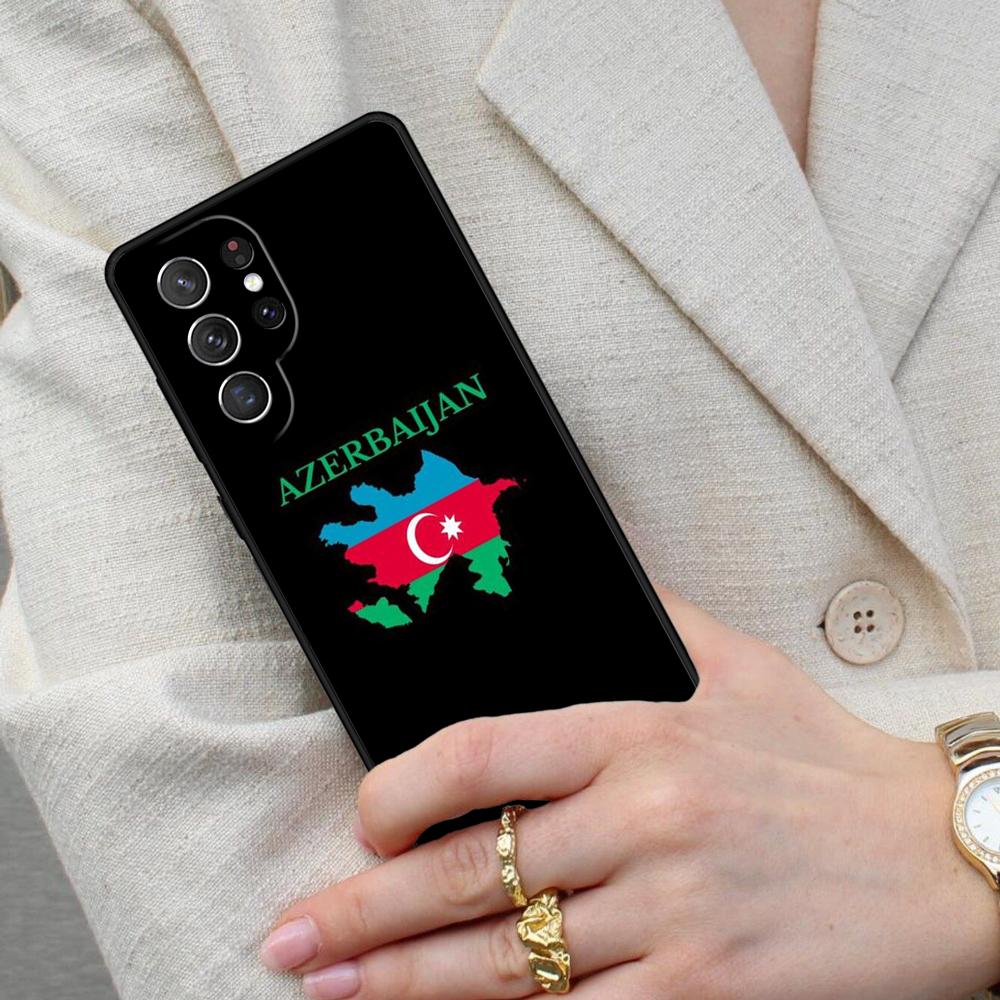 Чехол для телефона Азербайджан Сердце Любовь Флаг для Samsung Galaxy S26 Ultra S25 S24 S23 S22 S21 S20 Note10