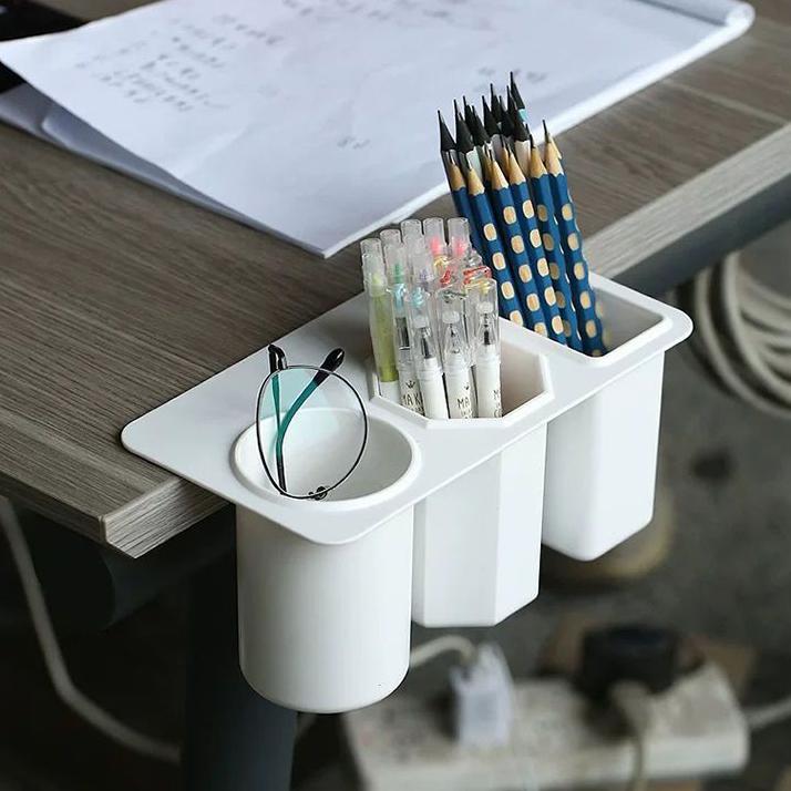 Многофункциональный ящик для хранения на рабочем столе, может иметь три отделения для организации хранения настольных карандашей, украшений для стола студентов