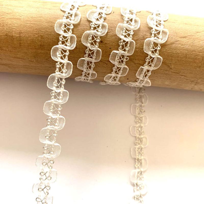 4 м/13,12 фута белая органза, тонкая нить, кружевная отделка, плетеная лента, отделка сороконожки, кривая ткань для свадебных поделок, сумка-платье своими руками, швейные аксессуары, украшение