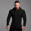 Muscleguys Осенняя мода, повседневная однотонная мужская одежда, спортивный свитер с капюшоном для бега, спортивная одежда, футболки для фитнеса