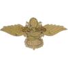 Ручная работа Золотые Индийские Шелковые Крылья Короны Пчелиные Значки Вышивка Золотой Канителью Нашивки Аппликация Эмблемы 1 шт.