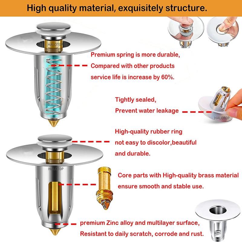 99% Универсальный латунный всплывающий сливной фильтр для раковины, ловушка для волос, ситечко для раковины, пробка для ванны, пробка для ванны, инструмент для ванной комнаты