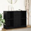 VidaXL Buffet with Drawer Black Oak 101x35x76 Cm Engineered Wood, Storage Furniture, Buffet, Entryway Furniture, Furniture 861563
