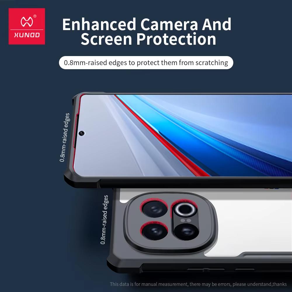 Для Vivo iQOO 13 Чехол XUNDD Прозрачный Чехол для Телефона Ударопрочный Бампер Защитные Чехлы Роскошный Чехол Для Vivo IQOO13