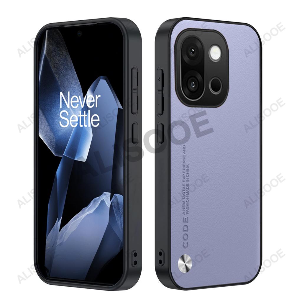 Кожаный чехол-фунда для Oneplus 15, чехол Capa из искусственной ПУ-кожи с роскошной текстурой волокна