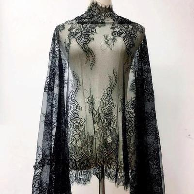 WM, Кружевная бейка, 3 метра, мягкая, черно-белая, Юбка из ткани, шитье, кружевная бейка для ресниц, Сетчатое кружево, Свадебные украшения