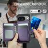 For Google Pixel 9 Pro/Google Pixel 9 Case JEEHOOD J09 RFID Blocking Card Holder Leather Back Phone Cover Magnetic Case
