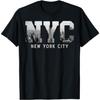 Футболка с иконическим горизонтом Нью-Йорка Big Apple State NYC Классическая Подарочная Футболка Женская Мужская Графические Футболки