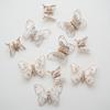 5-7cm Butterfly Christmas Decoration Plastic Feather Colorful Simulation Butterfly Pendant Handmade with Clip