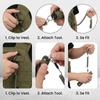 Retractable Coiled Safety Lanyard with Aluminum Hook Quick Release Buckle  Anti-loss Tool Lanyard for Fishing Kayaking Outdoor