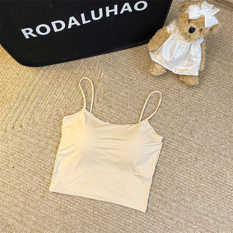 Летняя корейская Spice Girl Royal Sister Ice Ribbon Chest Cushion Halter Жилет Красавица Снаружи Для Ношения Пары Грудей Безрукавное Нижнее Пальто Женщина