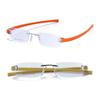 RSINC Combo Rimless Frame Eyeglasses for Unisex Silver Orange-Silver Yellow Tag JL156426854637