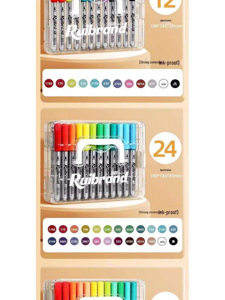 Полупрозрачный акриловый маркер с мягким наконечником для слоев, DIY-арта, детских граффити и рисования в начальной школе.