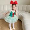 Нарядное праздничное платье принцессы для балета и танцев для детей, танцевальная пышная фатиновая юбка-пачка, костюм для Хэллоуина, сценический костюм
