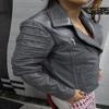 Noora Women's GREY Байкерская куртка из натуральной овечьей кожи, стильная мотоциклетная облегающая кожаная куртка, клубная куртка для свидания в кино, подарок на зиму