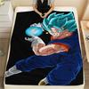 Фланелевое одеяло с принтом персонажей Dragon Ball, Высококачественное, Удобное для всех сезонов, Декор для дома, Тепло и уют, Идеально для рождественских подарков