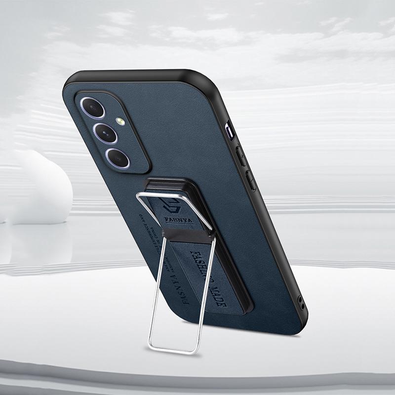 Чехол из искусственной кожи из овчины для Samsung Galaxy A55 A54 A53 A52 A51 A35 A34 A33 A24 A23 A15 A14 A13 A05S A04S Note 20 10 9, чехол с кронштейном для телефона