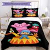 3pcs Pocoyo Bedding Set Duvet Cover Closure Includes 1 Duvet Cover & 2 Pillowcases, Soft and Comfortable for All Seasons.