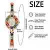 Bracelet Type Quartz Wristwatches Colorful Round Quartz Watch Women's Wrist Watch  Female