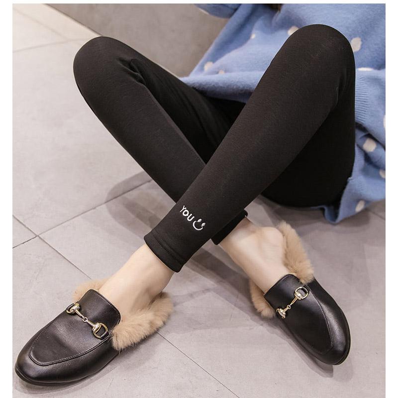 Леггинсы для беременных, утепленные и бархатные брюки для беременных, осенние и зимние леггинсы для беременных с поддержкой живота