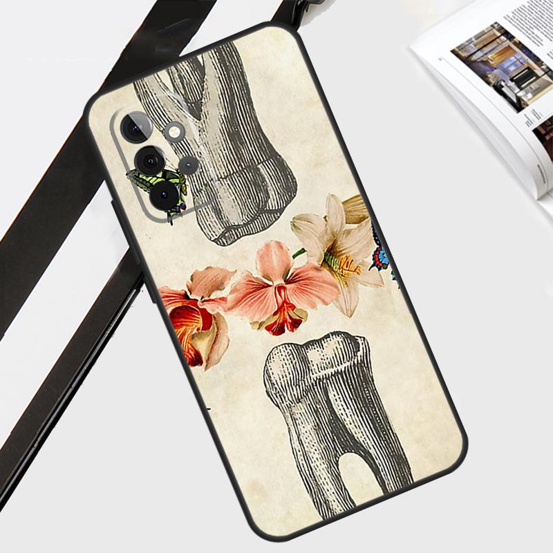 Чехол-кейс с рисунком зуба для Samsung Galaxy A34 A54 A14 A52 A32 A12 A22 A72 A42 A13 A33 A53 A51 A71