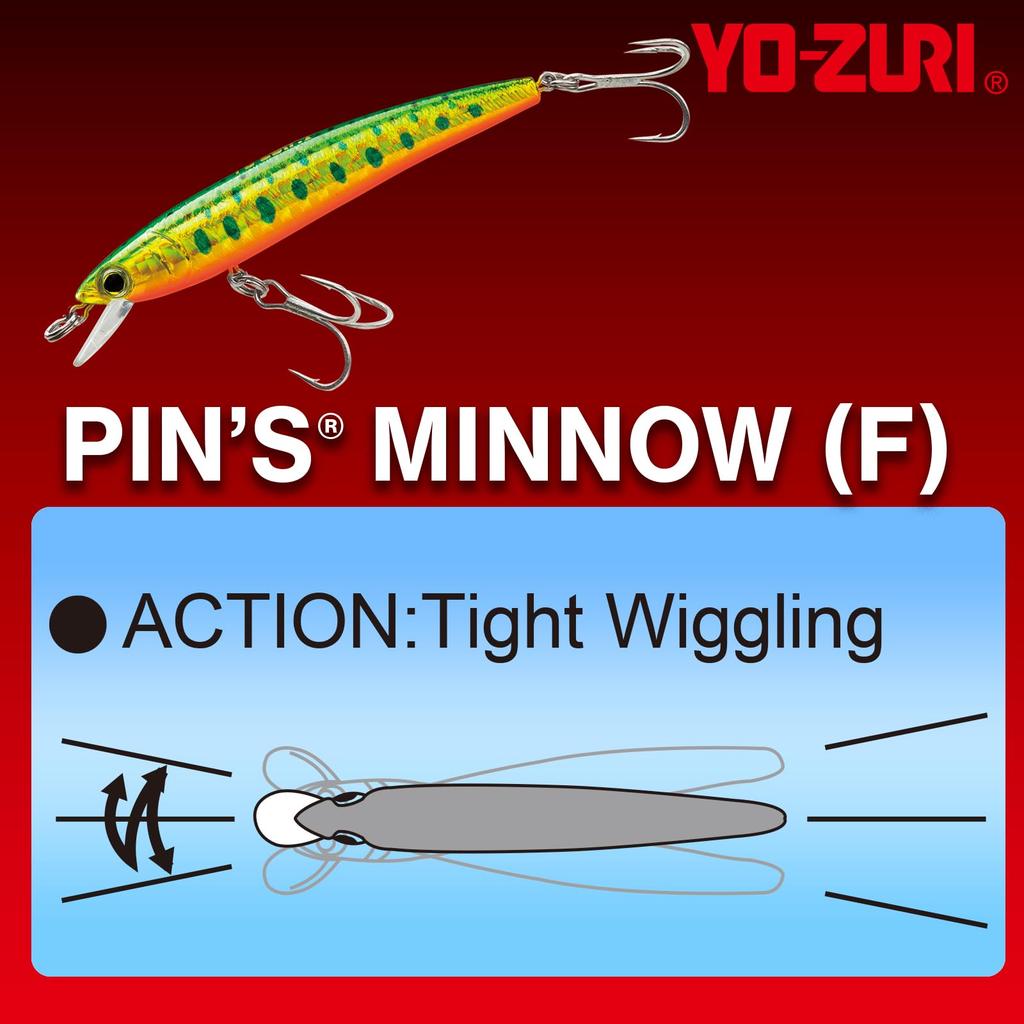 YO-ZURI Минноу Пины Минноу (F) Малек 90мм BL F1163-BL BL: