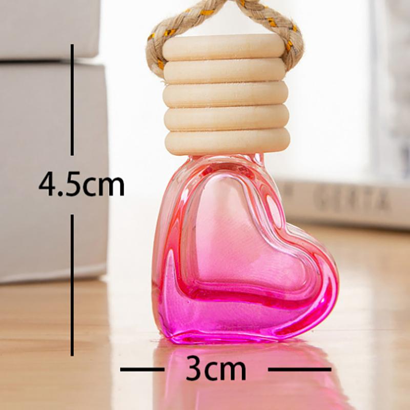 Perfume Bottle Ornament Hanging Empty Bottle Essential Oil Diffuser Fragrance Air Freshener Scent Car Interior Accessory