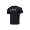 Li Ning Cool Tea T Quick Dry Casual Top Logo Letter Print Round Neck Knitted Sports Short Sleeve T-Shirt Men Tops Black ATSU589-1