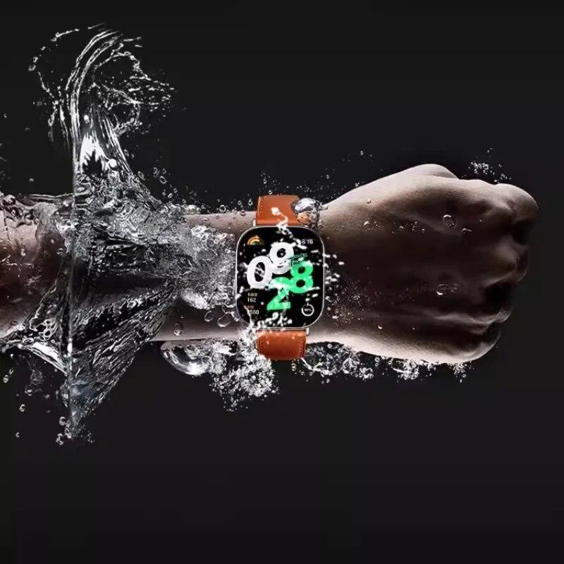 Для Xiaomi Redmi Watch 6 5 4 Роскошный кожаный ремешок Смарт-часы xiaomi band 8Pro/9pro Ремешок Браслет Дышащий Браслет Ремешок Аксессуары