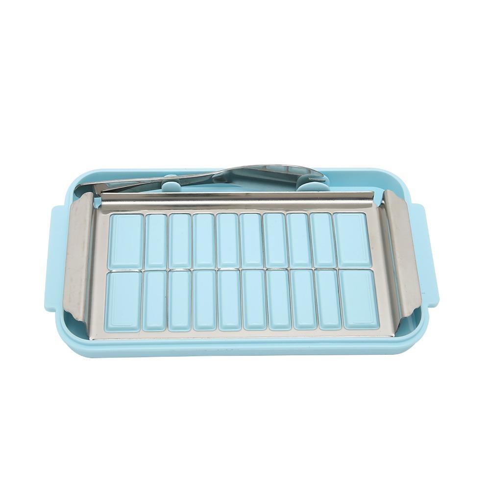Stainless Steel Butter Slicer Cutter 2 in 1 Design Butter Dispenser Slicer For Margarine