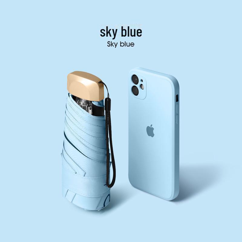 Компактный зонт-держатель для карточек, складывающийся на 60%, — легкий, защищающий от УФ-излучения, для двойного использования на солнце и в дождь