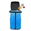 Portable Garbage Bag Auxiliary Rack with Lid Trash Can Holder Waste Storage Frame  Camping