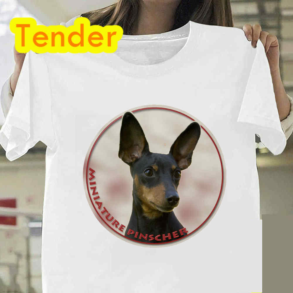 Funny Tshirt Miniature Pinscher Dog T Shirt Unisex Tops New Fashion Short Sleeve Tshirt Birthday Gift Casual Tshirt Female Tees