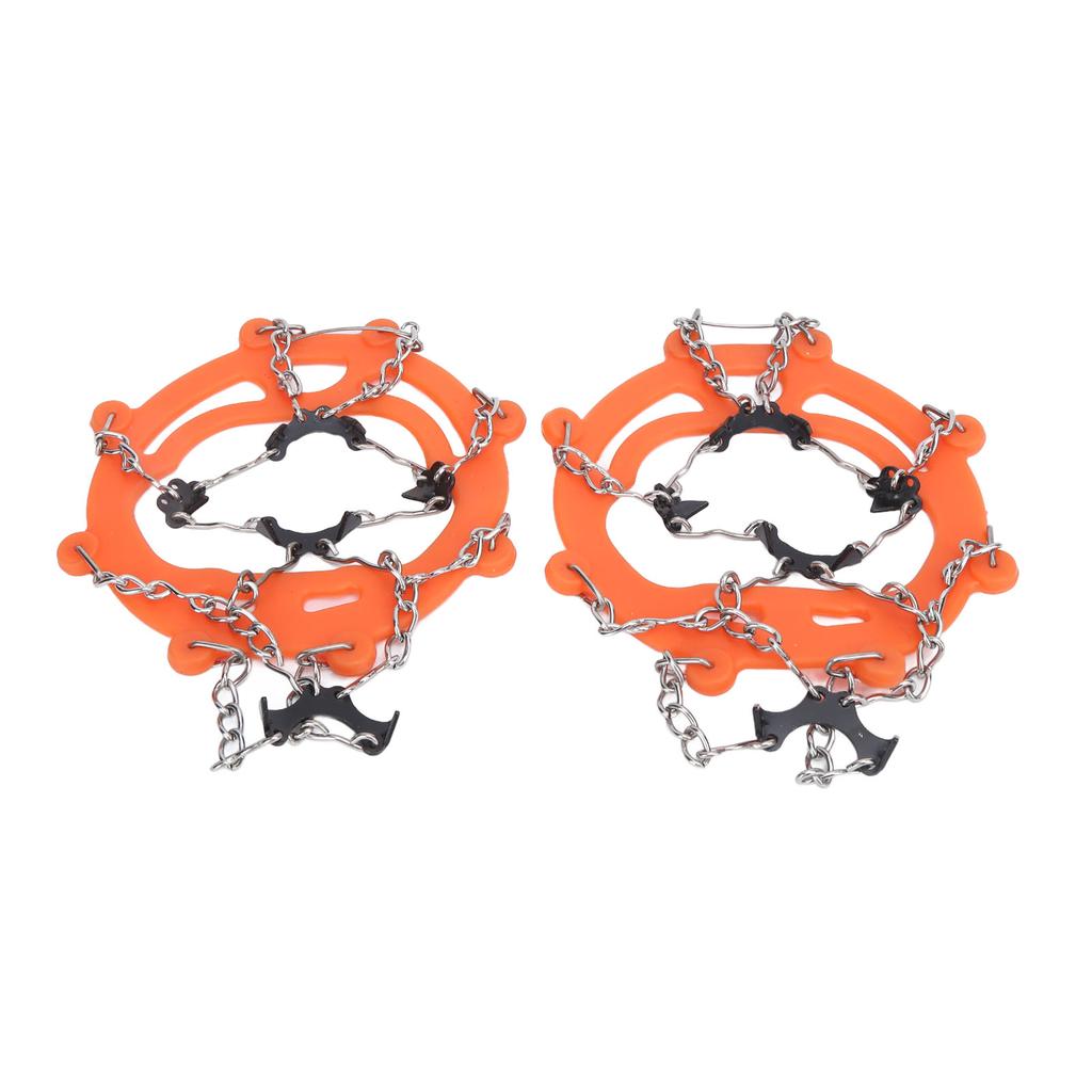 8?Tooth Crampons Foot Cover Ice and Snow Outdoor Walking Weapon Mountaineering Skiing