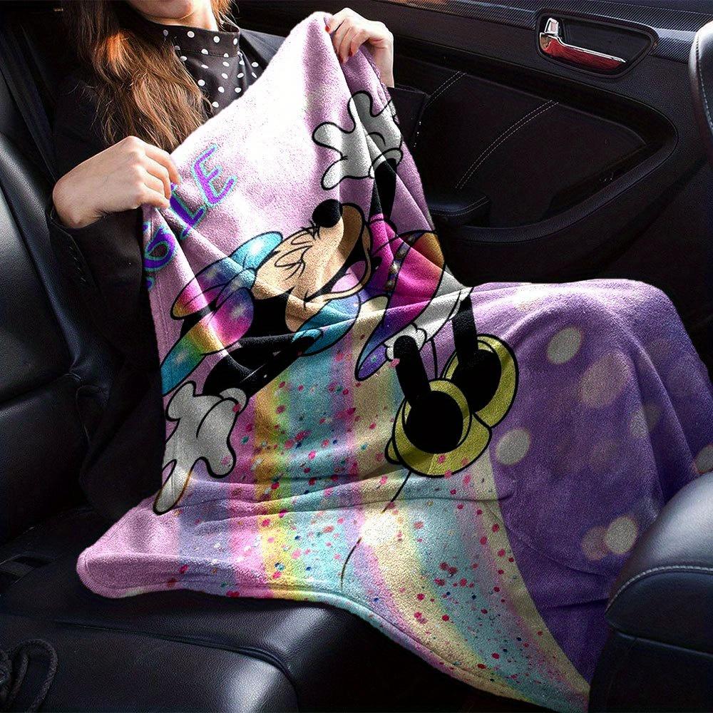 1pc. Rainbow Minnie Mouse Soft Throw Blanket - Cute Home Decor for Roomz013