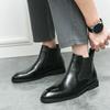 Мода Зима Новые Высокие Кеды Мужские Черные Челси Коричневые Ботильоны Британский Дизайнер Botas Повседневная Роскошь Формальная Обувь Zapatos Hombre