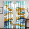 3D Современное искусство Цвет Моранди Шторы 2 панели Европейская роскошь Дом Гостиная Спальня Балкон Кухня Декоративные шторы