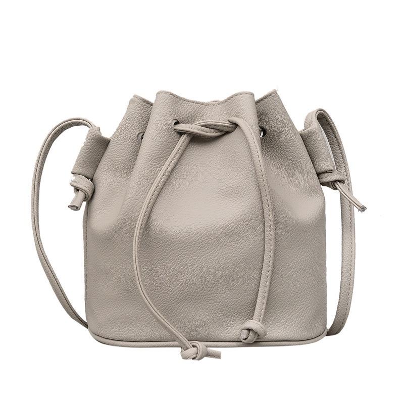 Элегантная женская сумочка-ведро, хит продаж, маленькая, из искусственной кожи, на плечо, кроссбоди, с вневременным дизайном