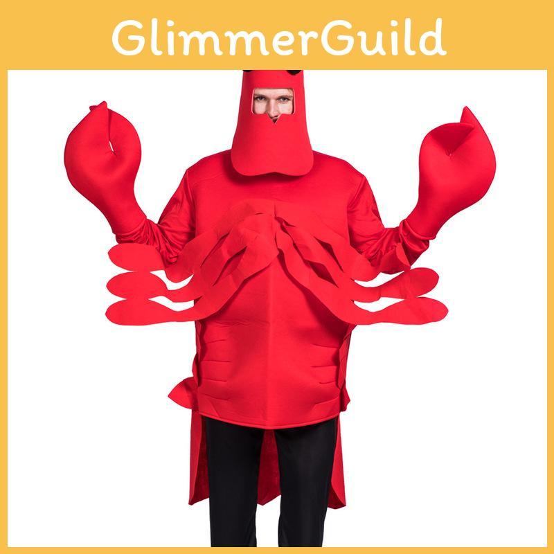 Eyecatching Red Lobster Cosplay Costume Durable Performance Outfit For Halloween And Festive Events