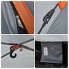 4 Person Camping Tent Grey and Orange Quick Release System